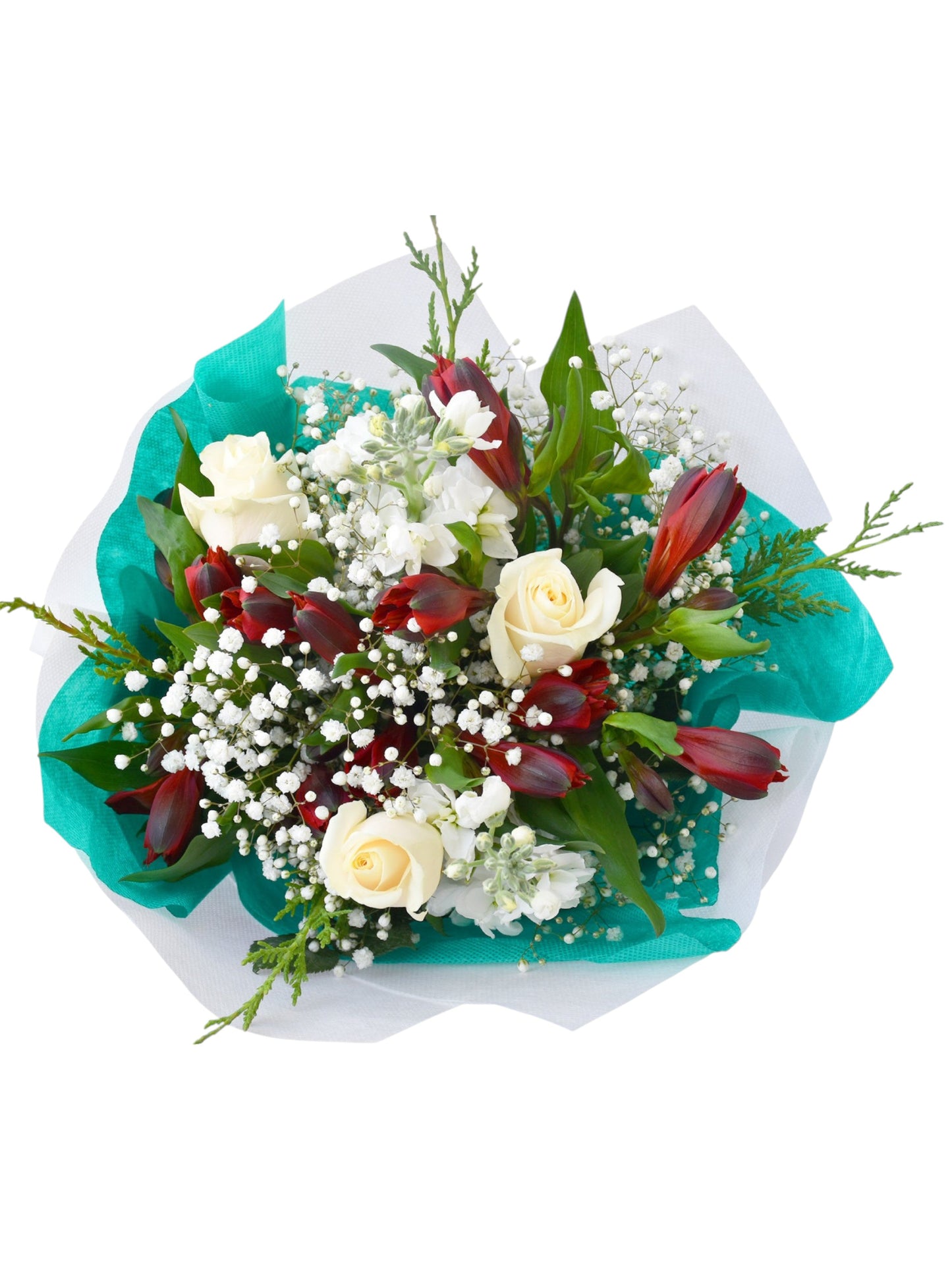 Crimson & Cream Bouquets