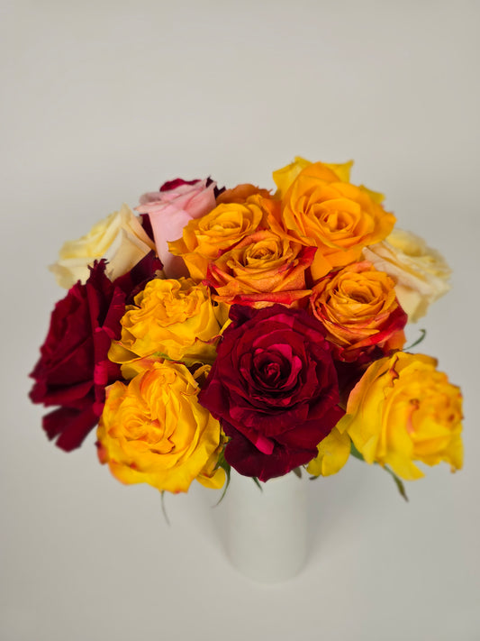 Mixed Color Rose Box