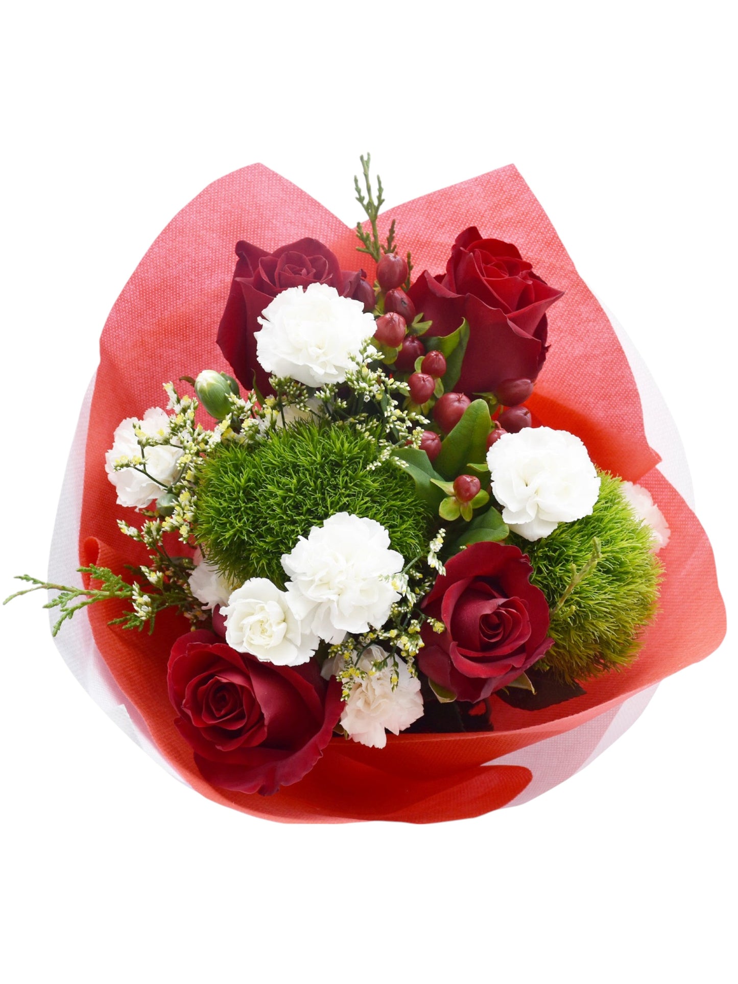 Scarlet Snow Bouquets