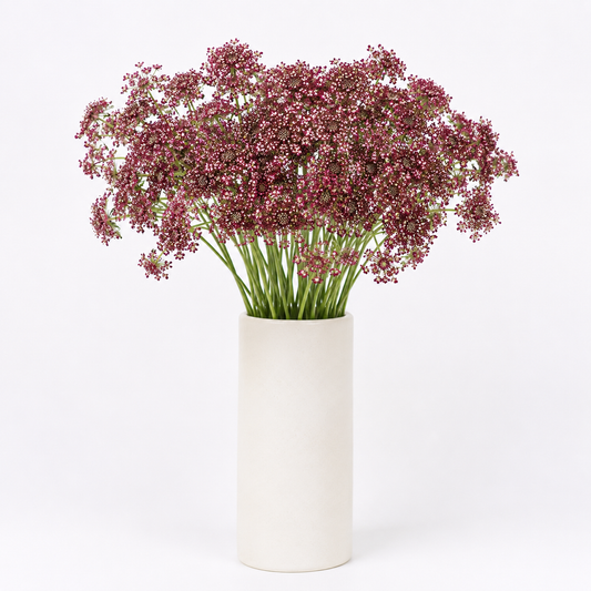 Burgundy Red Lace Flowers