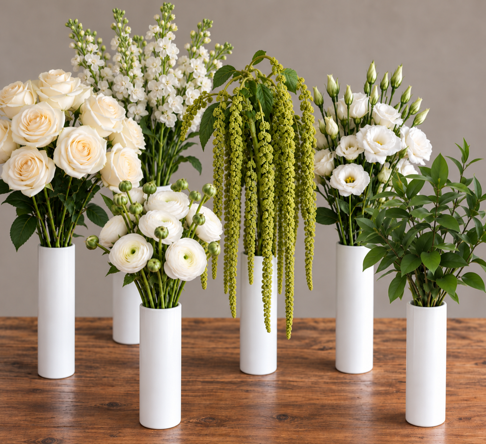 White and Green DIY Wedding Flower Combo Box – The Flower Hype
