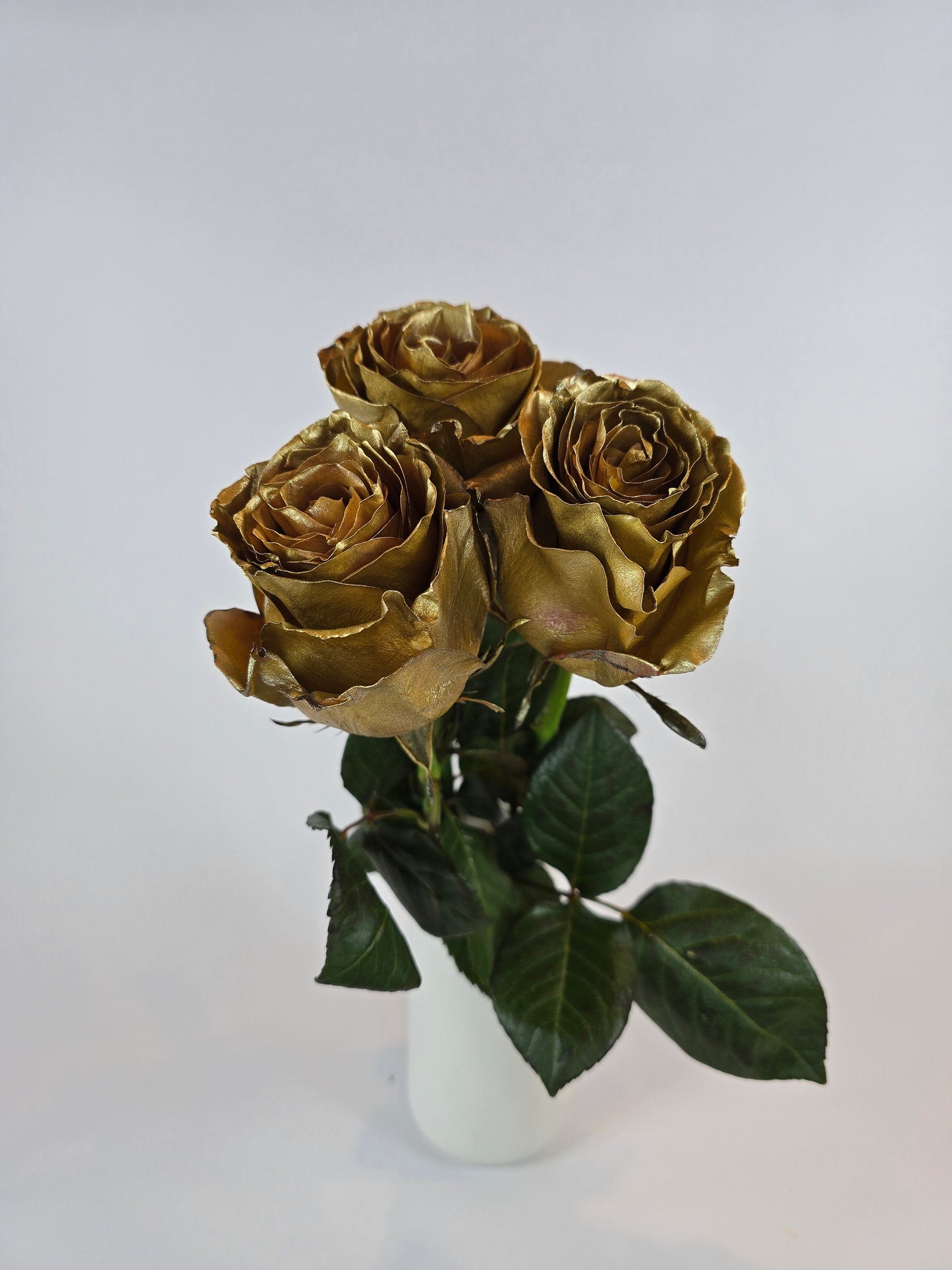 Gold Metallic Tinted Rose