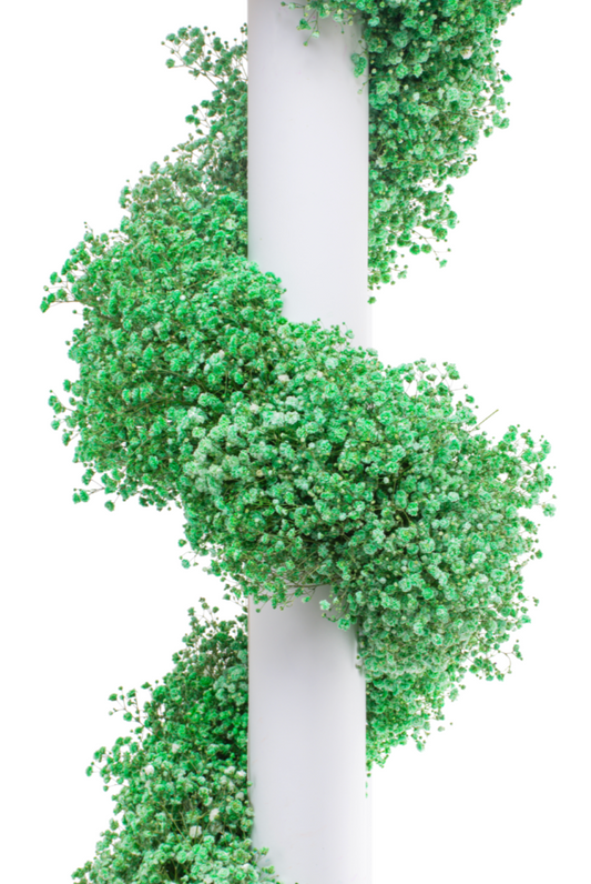 Green Tinted Baby's Breath Garland