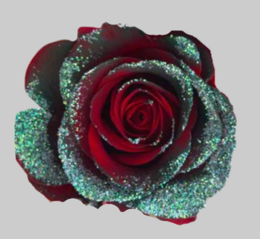 Elf Green Sparkle Tinted Roses