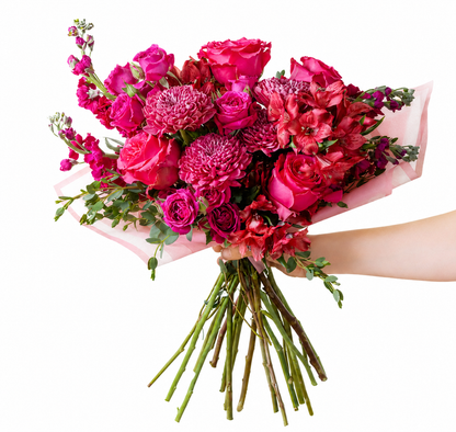 Cherry Kiss Pink and Red Bouquets