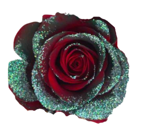 Elf Green Sparkle Tinted Roses