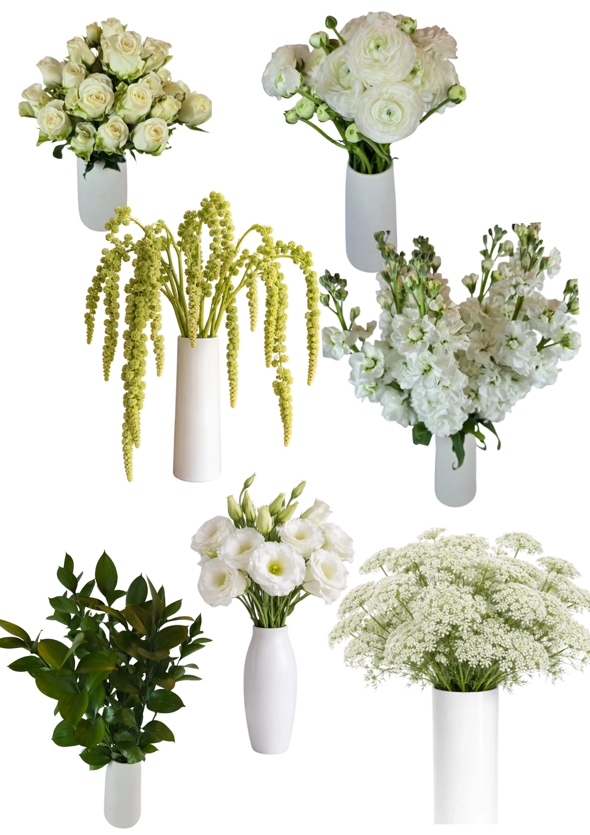 Evergreen Ivory DIY Wedding Flower Box