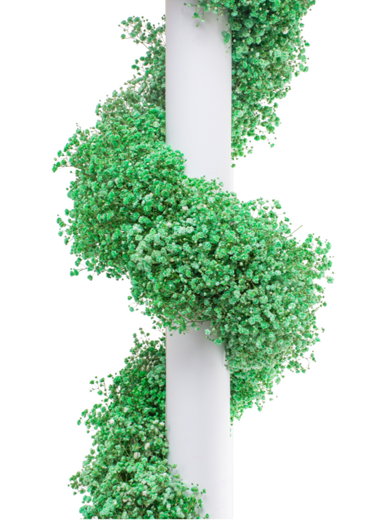 Green Tinted Baby's Breath Garland
