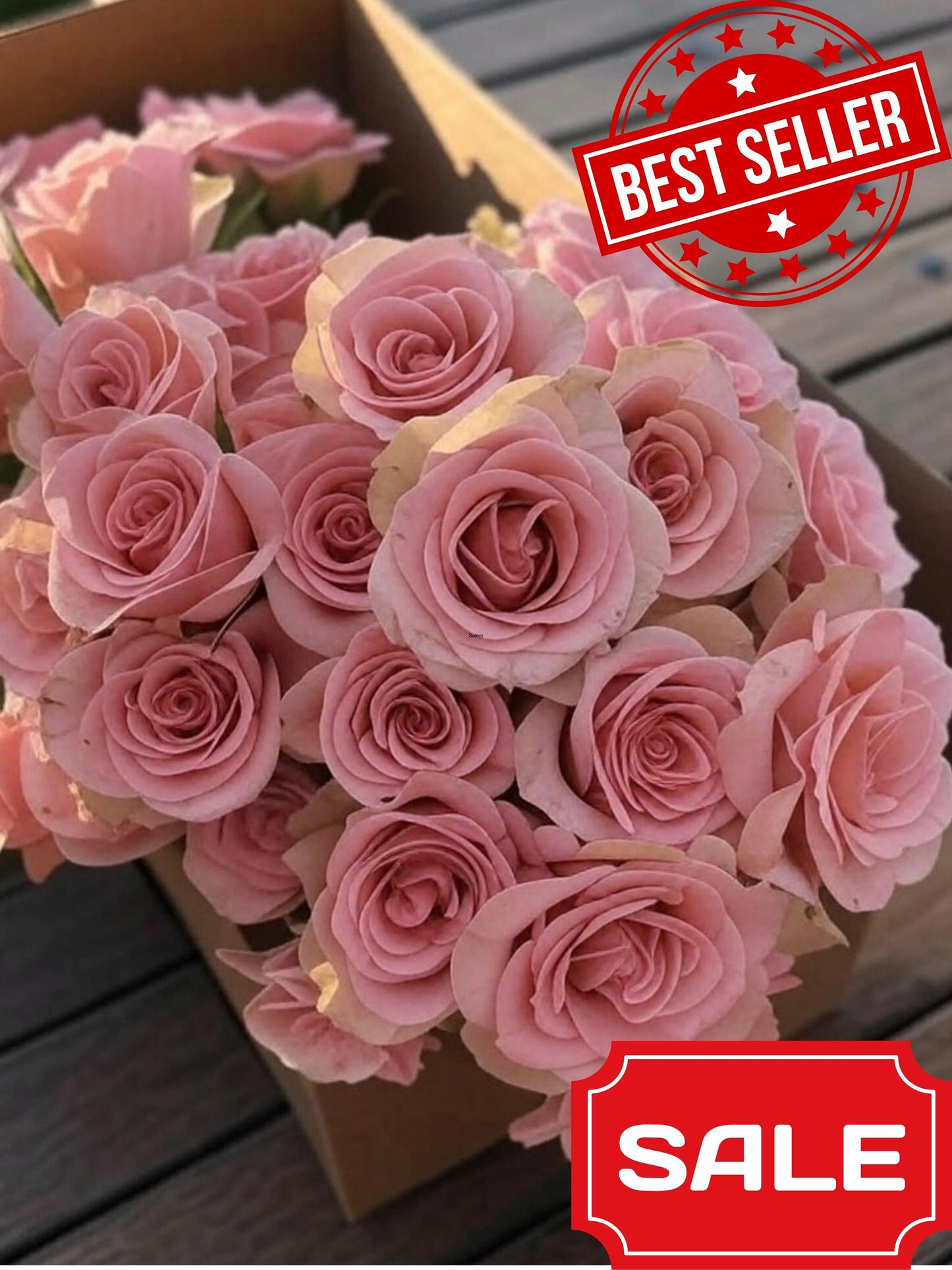Light Pink Rose Box