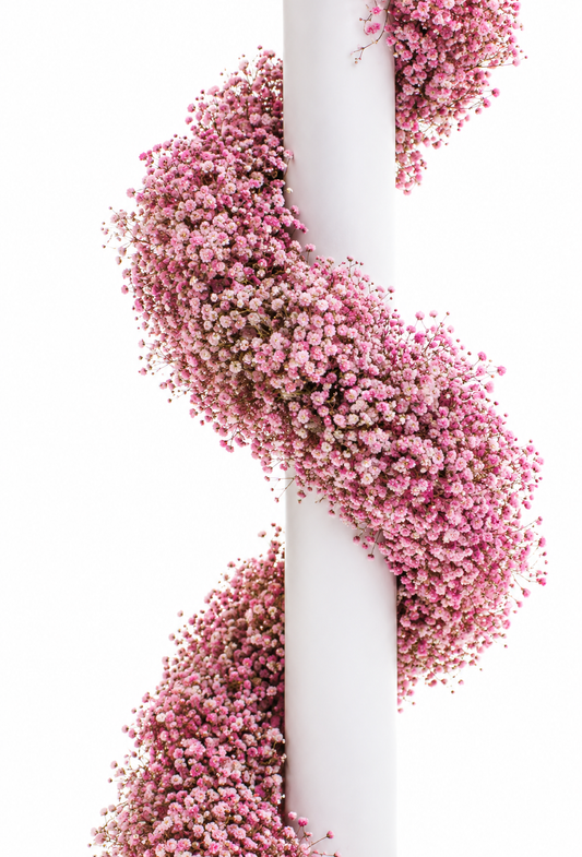 Light Pink Tinted Baby's Breath Garland