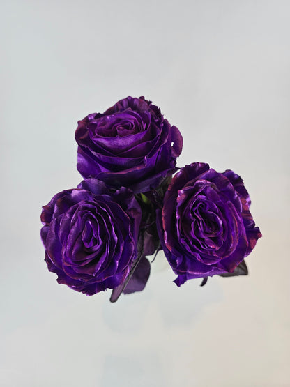 Purple Metallic Tinted Rose