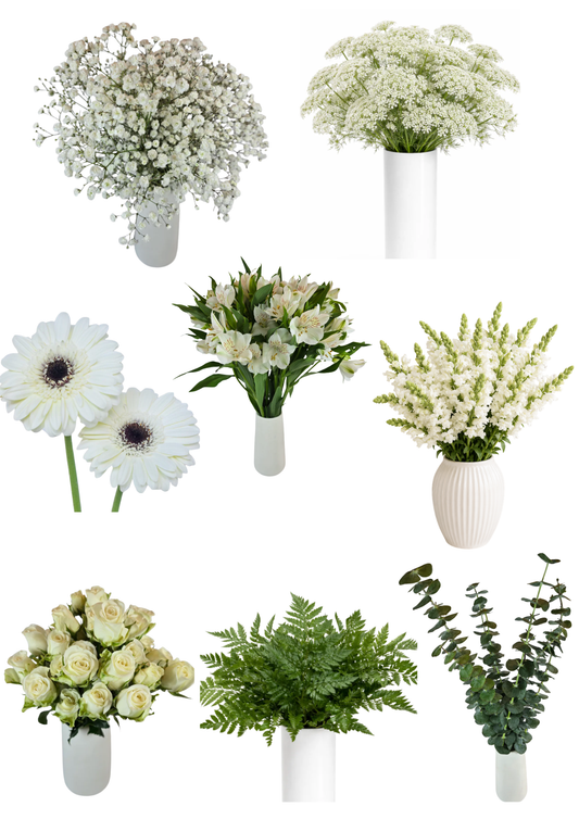 White Wedding Flower Box